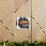 1950s Chevy Truck Splatter - Canvas Gallery Wraps