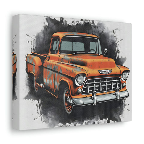 1950s Chevy Truck Splatter - Canvas Gallery Wraps