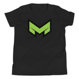 Now your kid can feel like a super hero with our "M" logo youth short sleeve t-shirt
