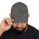 M logo Distressed Dad Hat